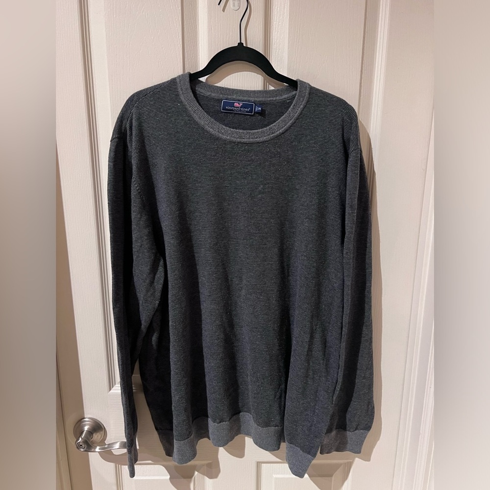 Vineyard vine gray crewneck sweater XXL